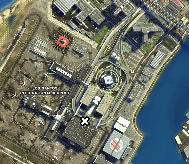 localização do aeroporto de Los Santos no GTA 5 